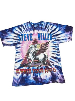 Steve Miller Band 1995 Concert Tour T-Shirt Size L N.A.T. National Apparel Tees