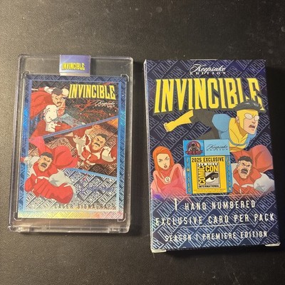 SDCC 2025 Invincible Keepsake Laser Signagraph Card CC-2 Omni-Man Blue 32/75 