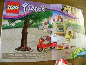 LEGO Friends 41092 Stephanie's Pizzeria Verified Complete w/ Mini Figure Booklet