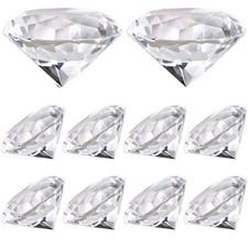 GZGZKJ 10Pcs Bright Crystals Diamonds Gemstones Wedding Fake Diamond