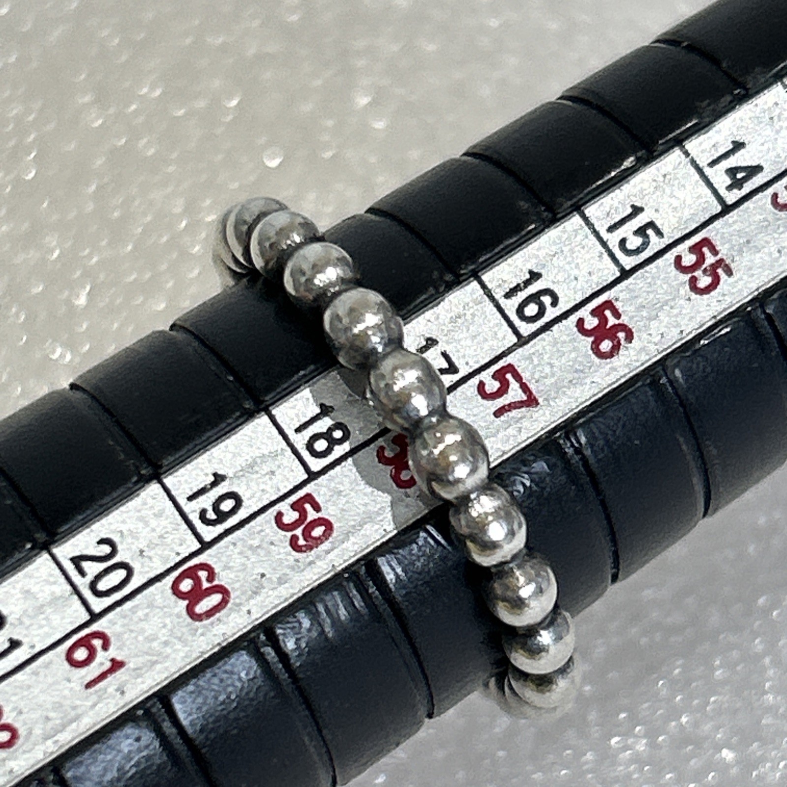 Authentic Pandora 🌟 Stackable ring 🌟thick Beade… - image 8