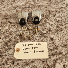 92-95 Honda Civic Coupe Rear Seat Mounting Brackets With Hardware