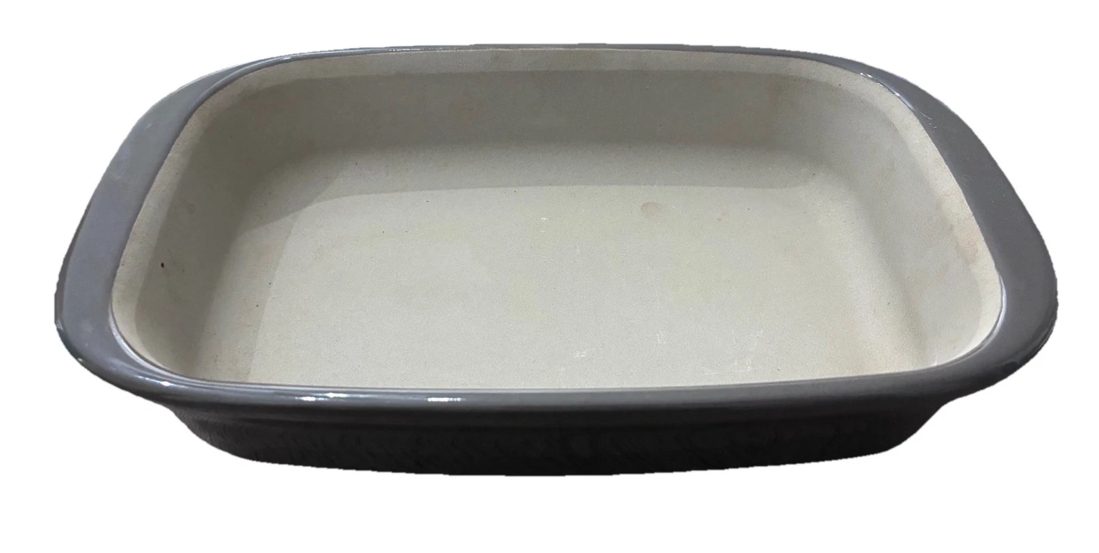 Pampered Chef 1 Qt Taupe Stoneware 1172 Roast Casserole Pan 6x9x1.75 USA