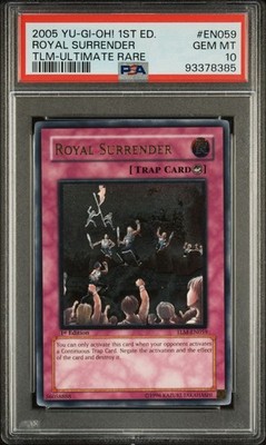 Yugioh! ROYAL SURRENDER TLM-EN059 1st Edition ULTIMATE RARE PSA 10