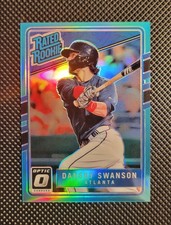 2017 Panini Optic Dansby Swanson #33 Light Blue Prizm /299 Rated Rookie
