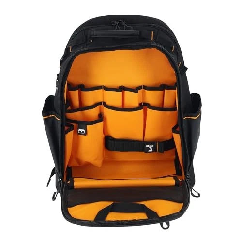 DEWALT McLaren Collab Backpack Tool Bag Waterproof Dustproof 43 Pockets New - Image 2 of 4