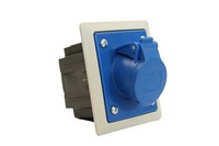 Tafelsteckdose Mit Dose 16A 3P 230V/80X97 Twist 413-6Pkr
