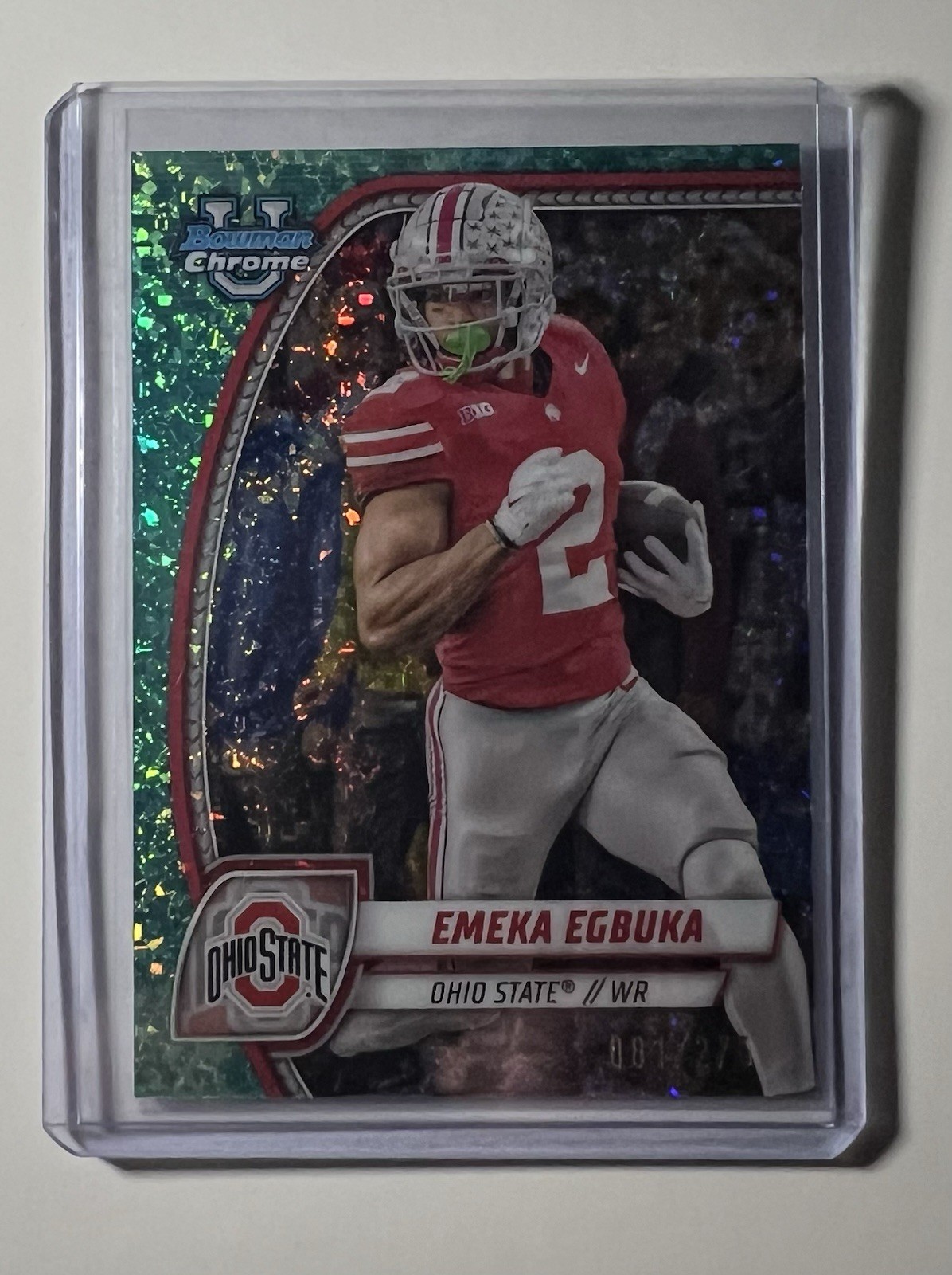 2024 Bowman University Chrome - Chrome Prospect Autographs Emeka Egbuka #81/275