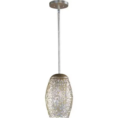 Maxim Lighting 24153BCGS Arabesque 1-Light Mini Pendant in Golden Silver - Picture 1 of 2