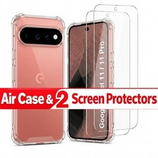 Case For Google Pixel 11 Pro XL/10A/9/8/7/6A Shockproof Clear AIR Cover & GLASS