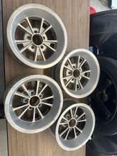 Vintage Drag Mag Aluminum Torque Thrust Wheels Ford Racing Mustang 5x4.5 Sema Vintage Drag Mag Aluminum Torque Thrust Wheels Ford Racing Mustang 5x4.5 Sema