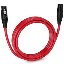 10 Feet XLR Microphone Cable Balanced Male to Female 3 Pin Mic Cord for Power...