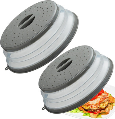 Microwave Splatter Cover Vented for Food, Splatter Guard & Colander Kitchen Gadg