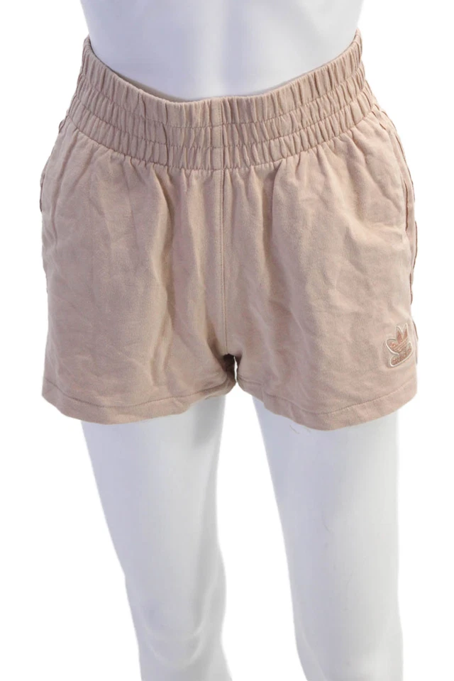 Adidas Womens Short Sleeves Tee Shirt Shorts Set Pink Cotton Size Small/Extra Sm - Image 4 of 4