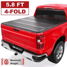 5.8FT FRP Hard Tonneau Cover For 2014-19 Silverado Sierra 1500 Half Low-Profile