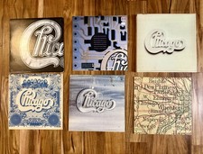 LOT of CHICAGO- OG Vinyl 4 Box Set W/ Posters + 5LPs 1970s CLASSIC RADIO ROCK