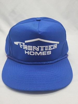 Frontier Homes Trucker's Hat - Adjustable Strap - Blue - Sweat Band