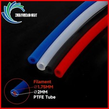2x4mm PTFE Tube Pipe For 3D Printer Bowden Extruder J-head 1.75mm Filament