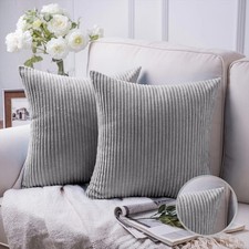 2 Cushion Cover OR Filled Cushions Decorative 18" x 18" Extra Large Super Soft