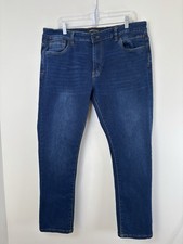 Kenneth Cole Jeans Slim Fit Straight Leg Mens Measured 38x29 Stretch Denim