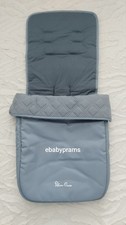New Silver Cross Pop Footmuff Cosytoes In Quarry Grey / Blue