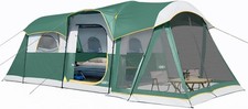 UNP Camping Tent 8 Person Waterproof Big Tunnel Tent with Screen Porch