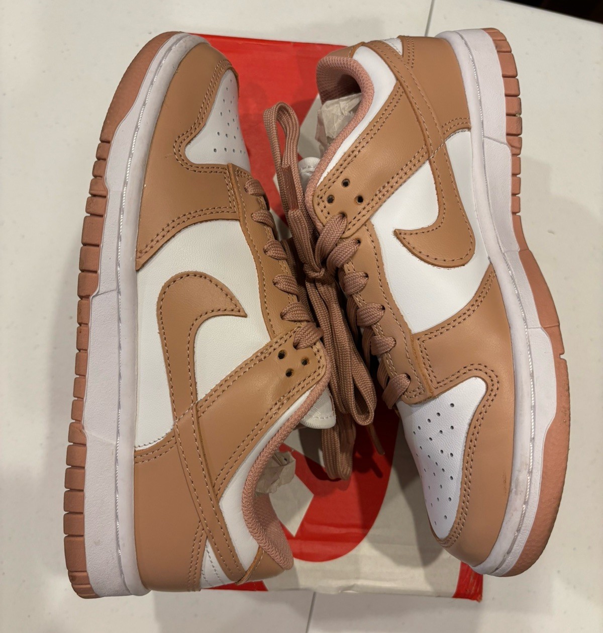 Nike Sneakers Womens Dunk Low DD1503-118 Rose Whisper Athletic Shoes Size 6.5 image 2