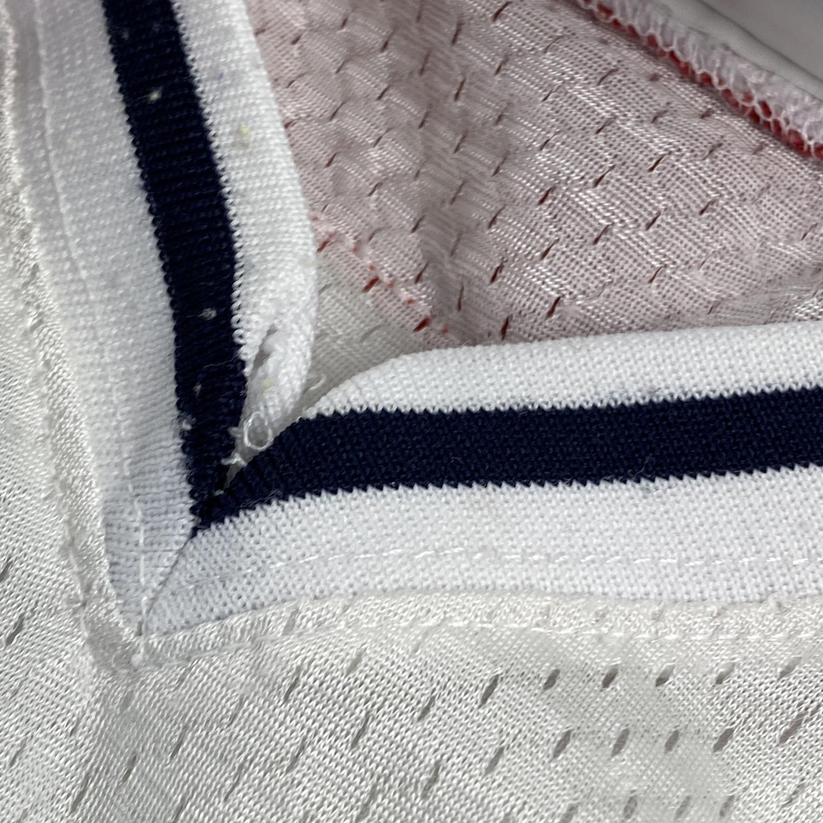 Vtg Rare Tommy Hilfiger Hockey Captain's Jersey Large White 90s Mesh Pullover image 7