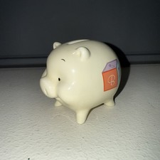 Baby's First Piggy Bank 3.5" SWEET VTG Russ Berrie Piggy Bank
