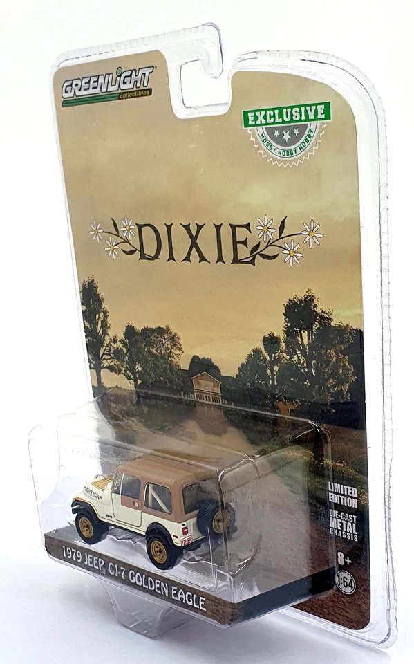 Jeep CJ-7 Golden Eagle 1979 Greenlight escala 1/64 30175 - Dixie Foto 2 de 4