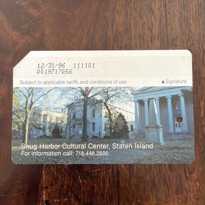 #ad NY MTA Subway amp; Bus MetroCard BLUE: Snug Harbor Cultural Center 1996. Mint $120.00