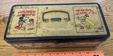 Mickey Mouse Tool Chest Box Circa 1936 Walt Disney Enterprise Antique by Climax 
