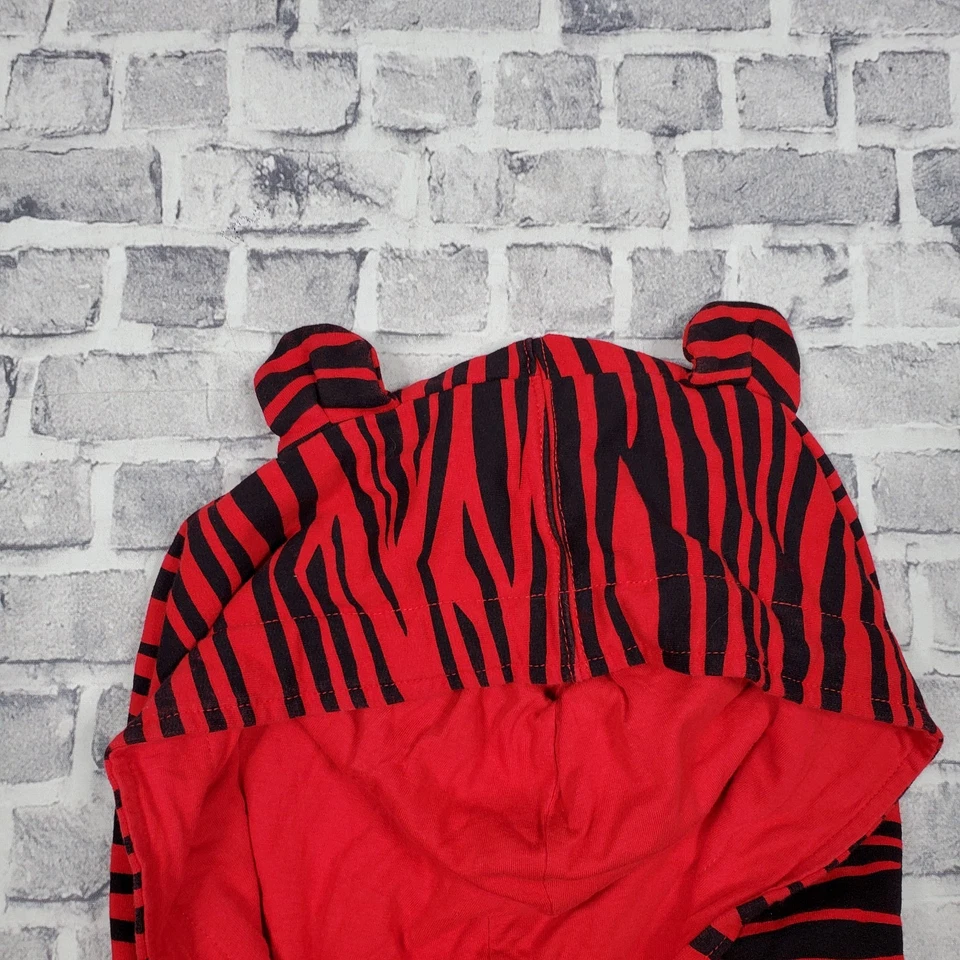 Толстовка с капюшоном Abbey Dawn от Avril Lavigne средняя красная тигровая с заклепками уши Y2K стерео винтаж - Изображение 3 из 4