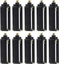 10pcs AAA Battery Holder Adapter Black Cylindrical Battery Storage Case Holde...