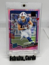 2023 Panini RARE PINK HOLO /10 SSP Clearly Donruss RC Rookie Dalton Kincaid #57