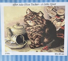 Orchidea Printed needlepoint tapestry Canvas Only  30x40 cm