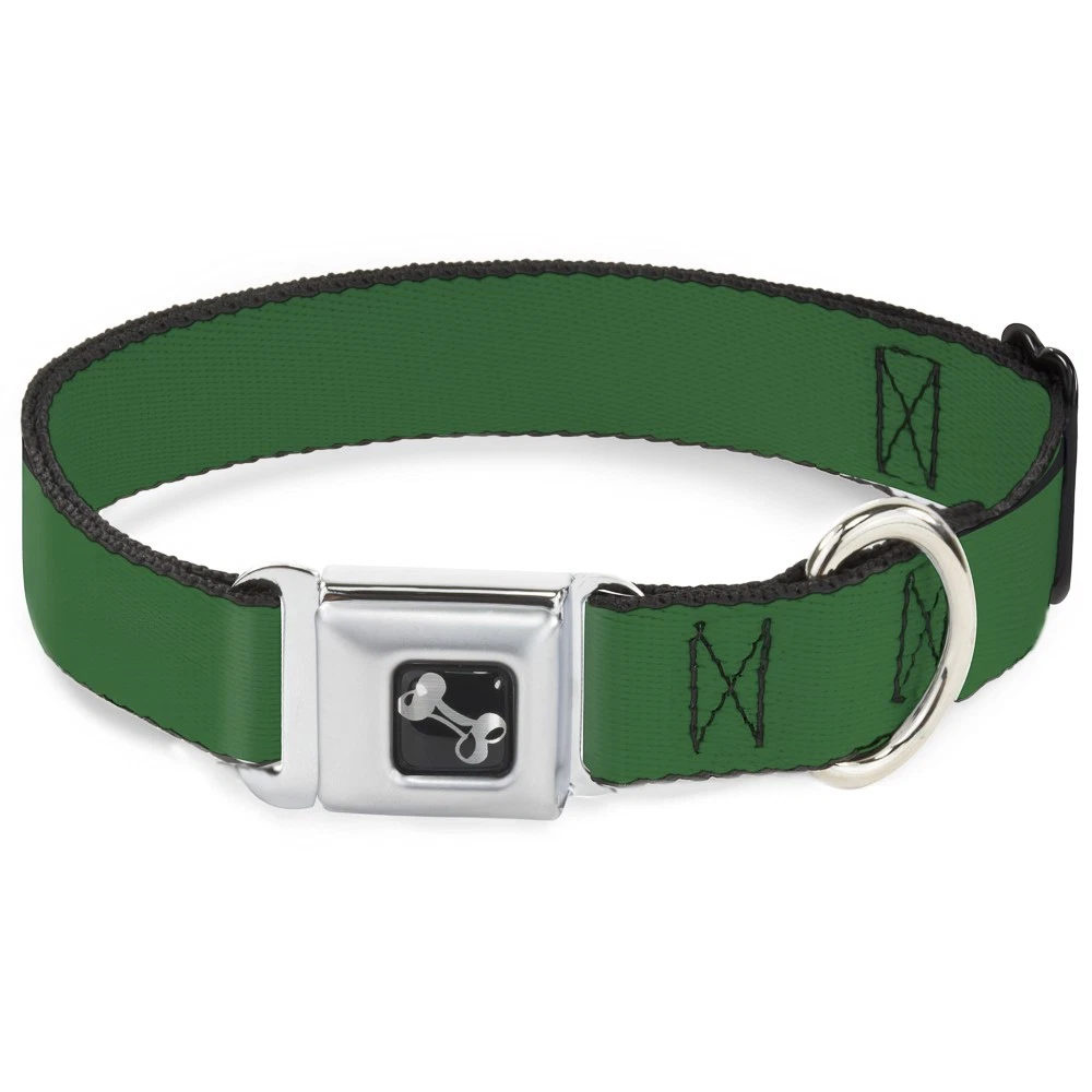 Dog Collar Bone Green WIDE-Medium 16-23" (US IMPORT)