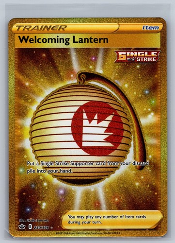 Welcoming Lantern 230/198 Secret Rare Chilling Reign Pokemon Holo Near Mint