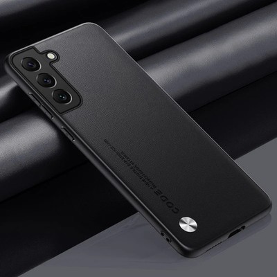 Luxus Leder Case für Samsung S21 S22 Ultra S23 Plus | Silikon Hülle Coque