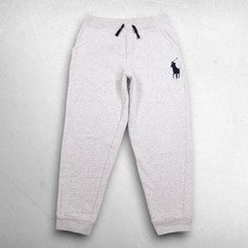 Polo Ralph Lauren Big Pony Sweatpants Boys XL 18-20 Gray Stretch Joggers Preppy