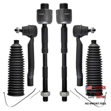 - Front 6pc Tie Rods Kit for 08-13 Nissan Rogue, 14-15 Rogue Select, 4 Inner