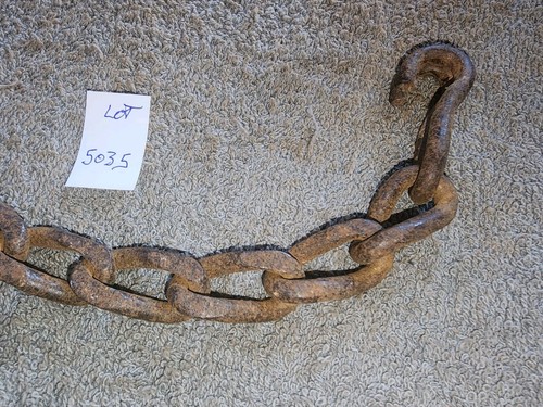 Vintage Rustic Rusty Country Farm Salvage Primitive Art Flower Pot Hanger Chain - Picture 9 of 11