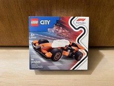 LEGO City F1 Driver with McLaren Race Car Toy - Model Car Building Toy Kit SD