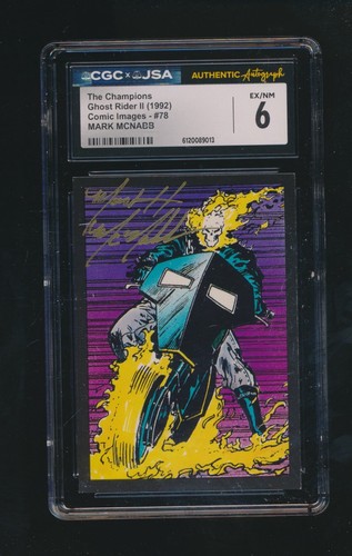THE CHAMPIONS 1992 GHOST RIDER II COMIC IMAGES MARK MCNABB AUTO GRADED CGC 6