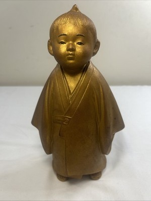Japanese Okimono  Selflessness Child  Figurine Muga Doji
