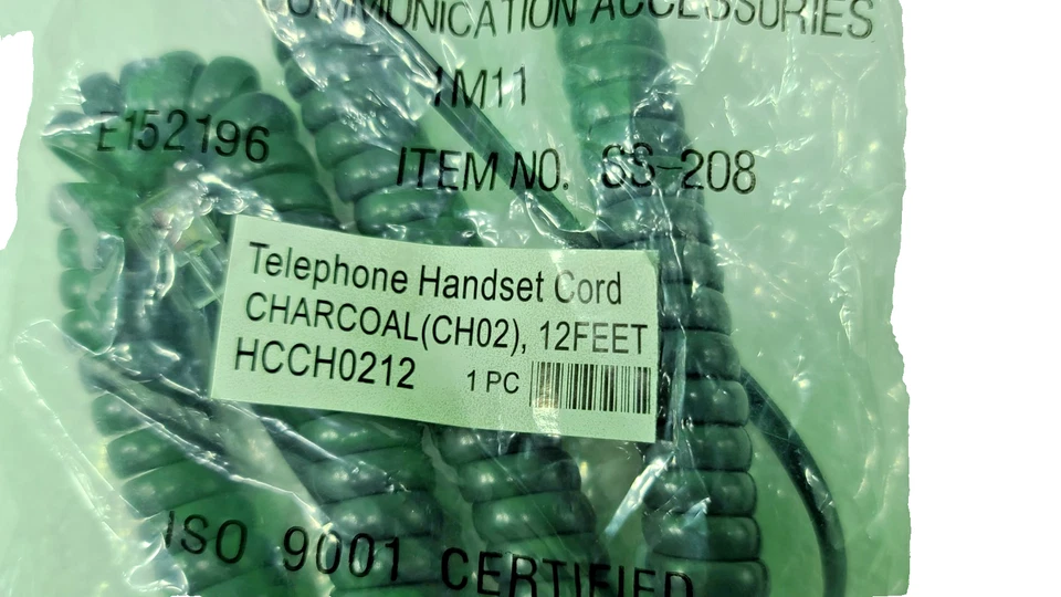 Cisco 7940 7941 7942 Series 7900 IP Phone Handset Receiver & Cord-New - Image 3 of 4