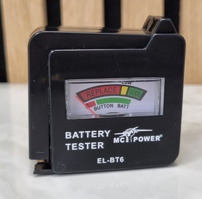 Batterietester Analog Prüfgerät für AA AAA C D 9V Knopfzellen Battery Checker