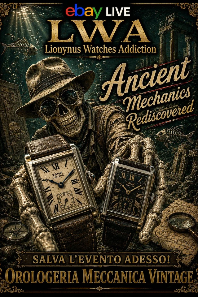 Lionynus Watches Addiction "Orologeria Meccanica Vintage" Sconti in LIVE!