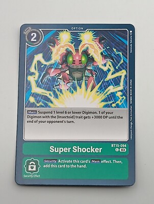 Digimon TCG Einzelkarte Super Shocker NM