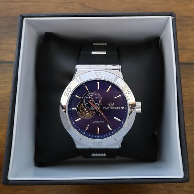 TIME FORCE ''Status'' Men's Automatic Stainless Steel 45mm Watch TF/A5020M-03OL